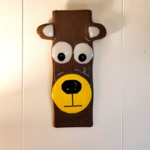 Fused Glass Art Dog/Bear
